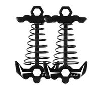 Outdoor Fishbone Anchors - Stainless Steel Aluminum Unique Herringbone Shape Single Item Set | Camping Hiking Picnic Boating Tent Stability Shelter A, Black, Please refer to the description, Please