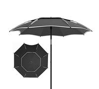 Outdoor Fishing Umbrella Waterproof Sunshade - Multi-Purpose Garden Parasol Umbrella, 99% Shading, 360° Tilt, Thicken Ribs, Windproof, Special Sunscreen For Fishing, Shad-Grey-260cm/8.5ft