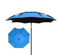 Outdoor Fishing Umbrella Waterproof Sunshade - Multi-Purpose Garden Parasol Umbrella, 99% Shading, 360° Tilt, Thicken Ribs, Windproof, Special Sunscreen For Fishing, Shad-Blue-200cm/6.6ft
