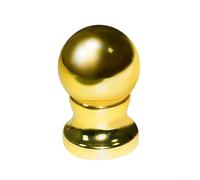 Outdoor flagpole finial ball head crafted for longevity, made of robust ABS material to maintain shape and color under outdoor conditions (Gold)