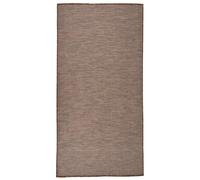 Outdoor Flatweave Rug 100x200 cm Brown Berkfield Home Brown Medium
