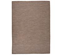 Outdoor Flatweave Rug 140x200 cm Brown Berkfield Home Brown 100cm diameter