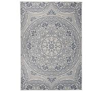 Outdoor Flatweave Rug 160x230 cm Blue Pattern Berkfield Home Blue Medium