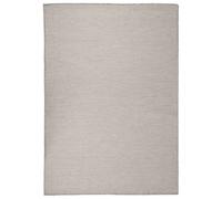 Outdoor Flatweave Rug 160x230 cm Taupe Berkfield Home Beige 100cm diameter