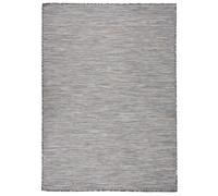 Outdoor Flatweave Rug 200x280 cm Brown and Blue Berkfield Home Black 100cm diameter