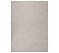 Outdoor Flatweave Rug 200x280 cm Taupe Berkfield Home Beige 100cm diameter