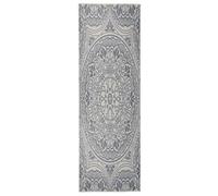 Outdoor Flatweave Rug 80x250 cm Blue Pattern Berkfield Home Blue 100cm diameter