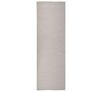 Outdoor Flatweave Rug 80x250 cm Taupe Berkfield Home Beige 100cm diameter
