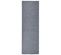 Outdoor Flatweave Rug Blue Runner Area Floor Carpet Mat vidaXL