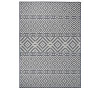 (blue stripes, 120 x 170 cm) vidaXL Outdoor Flatweave Rug Patio Garden Runner Mat Area Rug Floor Carpet