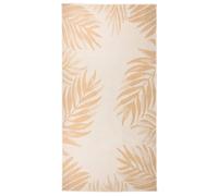 Outdoor Flatweave Rug Leaf Pattern Runner Area Floor Mat vidaXL