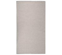Outdoor Flatweave Rug Light Grey Runner Area Floor Carpet Mat vidaXL
