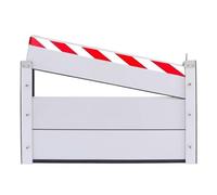 Outdoor Flood Protection Solutions 73.5/83.5/93.5/103.5/113.5/123.5cm Garage Door Home Flood Barriers Exterior Flood Protection Barrier Flooding Control Baffle(H 60,L 103.5cm)