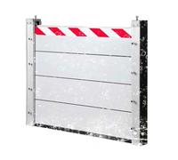 Outdoor Flood Protection Solutions 73.5/83.5/93.5/103.5/113.5/123.5cm Garage Door Home Flood Barriers Exterior Flood Protection Barrier Flooding Control Baffle(H 80,L 83.5cm)