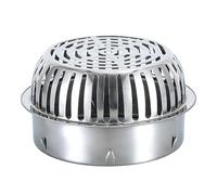Outdoor Floor Drain 304 Stainless Steel Floor Drain Cover Dome Gutter Guard Filter 40mm 60mm 80mm Flooring Balcony Ground For Sewer And Drain Pipe And Fittings Strainer(50mm/2.0")