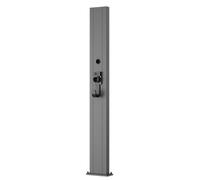 Outdoor Floor Mount EV Charger Pedestal - Durable Weatherproof Electric Vehicle Charging Station with Steel Column & Cable Holder for All Weather Conditions - Universal Compatibility
