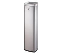 Outdoor Floor Standing Ashtray and Trash Can - Large Square Free-Standing Cigarette Butt Station for Hotels and Offices