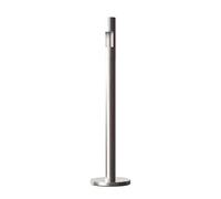 Outdoor Floor Standing Ashtray with Inner Bucket, Stainless Steel Trash Receptacle, 3L Capacity Waste Container, Screw Installation, for Office Apartment Hotel