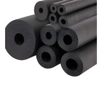 Outdoor Foam Pipe Insulation for Cold & Hot Water - Black Rubber Foam Covers 48mm x 20mm x 2m Compatible with ID 6-89mm Ideal for Winter Protection & Tool Insulation.