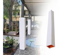 Outdoor Foam Pole Padding Protector for 4x4 5x5 6x6 8x8 Posts Volleyball Column Wrap Gym & School Cushion Cover (White 9"x9" / 23x23cm)