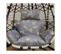 Outdoor Foldable Hanging Basket Swing Egg Chair Cushion Replacement With Headrest Pillow for Most Single Wicker Rattan Hammock(Chairs Not Included)
