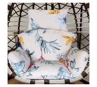 Outdoor Foldable Hanging Basket Swing Egg Chair Cushion Replacement With Headrest Pillow for Most Single Wicker Rattan Hammock(Chairs Not Included)