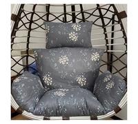 Outdoor Foldable Hanging Basket Swing Egg Chair Cushion Replacement With Headrest Pillow for Most Single Wicker Rattan Hammock(Chairs Not Included)