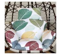 Outdoor Foldable Hanging Basket Swing Egg Chair Cushion Replacement With Headrest Pillow for Most Single Wicker Rattan Hammock(Chairs Not Included)