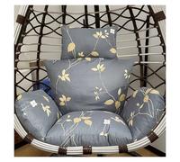 Outdoor Foldable Hanging Basket Swing Egg Chair Cushion Replacement With Headrest Pillow for Most Single Wicker Rattan Hammock(Chairs Not Included)