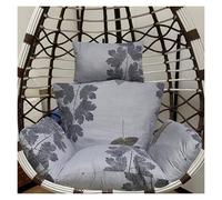 Outdoor Foldable Hanging Basket Swing Egg Chair Cushion Replacement With Headrest Pillow for Most Single Wicker Rattan Hammock(Chairs Not Included)