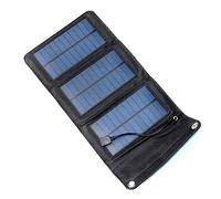 Outdoor Foldable Solar Panels Cell USB Portable Smartphone Battery Charger for Tourism Camping Hiking Phone Energy Efficient Reliable(385mm x 180mm)