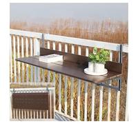 Outdoor Folding Balcony Railing Bar - Multi-Functional Serving Tray & Hanging Rack for Patio, Porch, Deck - Space-Saving Design