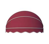 Outdoor Folding Dome Canopy Awning 31in Sunshade for Windows & Doors Patio Gazebo Umbrella Red UV Protection Reduces Heat & Glare (Diameter: 80cm)