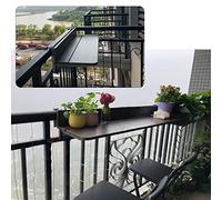 Outdoor Folding Side Table for Balcony & Patio Adjustable Wall Mounted Railing Desk Space Saving Folding Deck Table Portable Bar Lifting Side Table Ideal for Home & Garden
