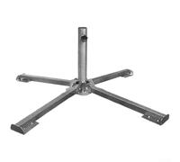 Outdoor Folding Umbrella Base Stand with Three or Four Leg Support, Compatible with 2.2-3.2 m Parasols, Adjustable Aperture for Beach Seat and Fishing Use, Lasting Plastic and(black four legs)