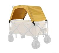 Outdoor Folding Wagon Cart Awning, With Storage Bag, For Picnics, Camping Trips, And Days Beach Various Outdoor Settings(yellow)