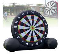 Outdoor Football Dart Inflatable Soccer Back Game 370w Blower, Includes 8 Soccer Balls, Large Soccer Darts