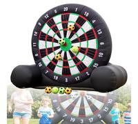 Outdoor Football Dart Inflatable Soccer for Back Games 370w Blower and 8 Soccer Balls, 9.8FT Soccer Darts