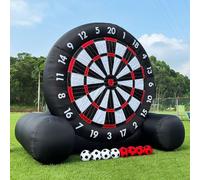 Outdoor Football Target Board, 10Ft Inflatable Game with 8 Balls and 370W Fan - Giant High-Adhesive Target for Exciting Outdoor Fun