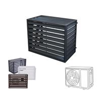 Outdoor for Air Conditer 43x23x31 in 4 Panels with Top Trash Can Enclosure Pool Equint Cover Freestanding AC Unit Concealer Aluminum A/C Guard Fence
