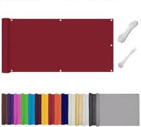 Outdoor for Balcony & Patio, UV-Resistant, Waterproof, Windproof Garden Shield with Cable Ties (1x7m Round) - Ideal for Decks & Terraces.