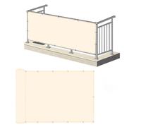 Outdoor for Balcony UV Protection Windbreak Cover Waterproof Patio & Garden Railing Shield Ideal for Poolside & Outdoor Spaces