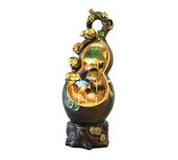 Outdoor Fountain Lucky Gourd Flowing Water Fountain, Circulating Living Room Balcony Floor-Standing Decorations(43 * 40 * 105cm)