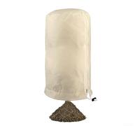 Outdoor Freeze Protection Plant Cover, Plant Covers Bags With Zipper And Drawstring Robust Non Woven Fabric For Plants(Beige 80×100cm)