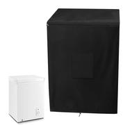 Outdoor Freezer Covers - Waterproof Dustproof Freezer Protector With Double Top Opening | Oxford Fabric Suitable For All Seasons Beverage Containers