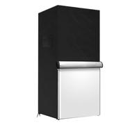 Outdoor Fridge Cover - Weatherproof Freezer Refrigerator Shield Portable Magnetic Closure Sun UV Protection Dust and Water Resistant Zippered Cover for Indoor Outdoor Travel Camping Dorm Picnic Backya