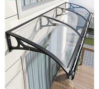 Outdoor Front Door Patio Sun Shetter,Door Canopy Window Awning with Large Sink,Home Rain Rain Shelter,Quiet Scalable,Outside Rainproof Balcony Courtyard Door Head Porch Awning (120x210cm/47"x83")