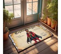 Outdoor Front Door Rug Captain Morgan: A Tale Of Adventure And Courage Doormat Outdoor Rug Waterproof Funny Bedroom Decor(50X80CM)