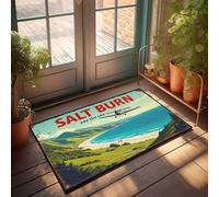 Outdoor Front Door Rug Salt Burn: A Serene Coastal Escape With Vintage Charm Doormat Outdoor Rug Waterproof Funny Bedroom Decor(50X80CM)