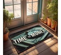 Outdoor Front Door Rug Timeless Wisdom: The Clock Ticking Away On Dollars Doormat Outdoor Rug Waterproof Funny Bedroom Decor(40X60CM)